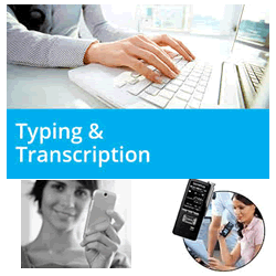Typing Transcription, Audio